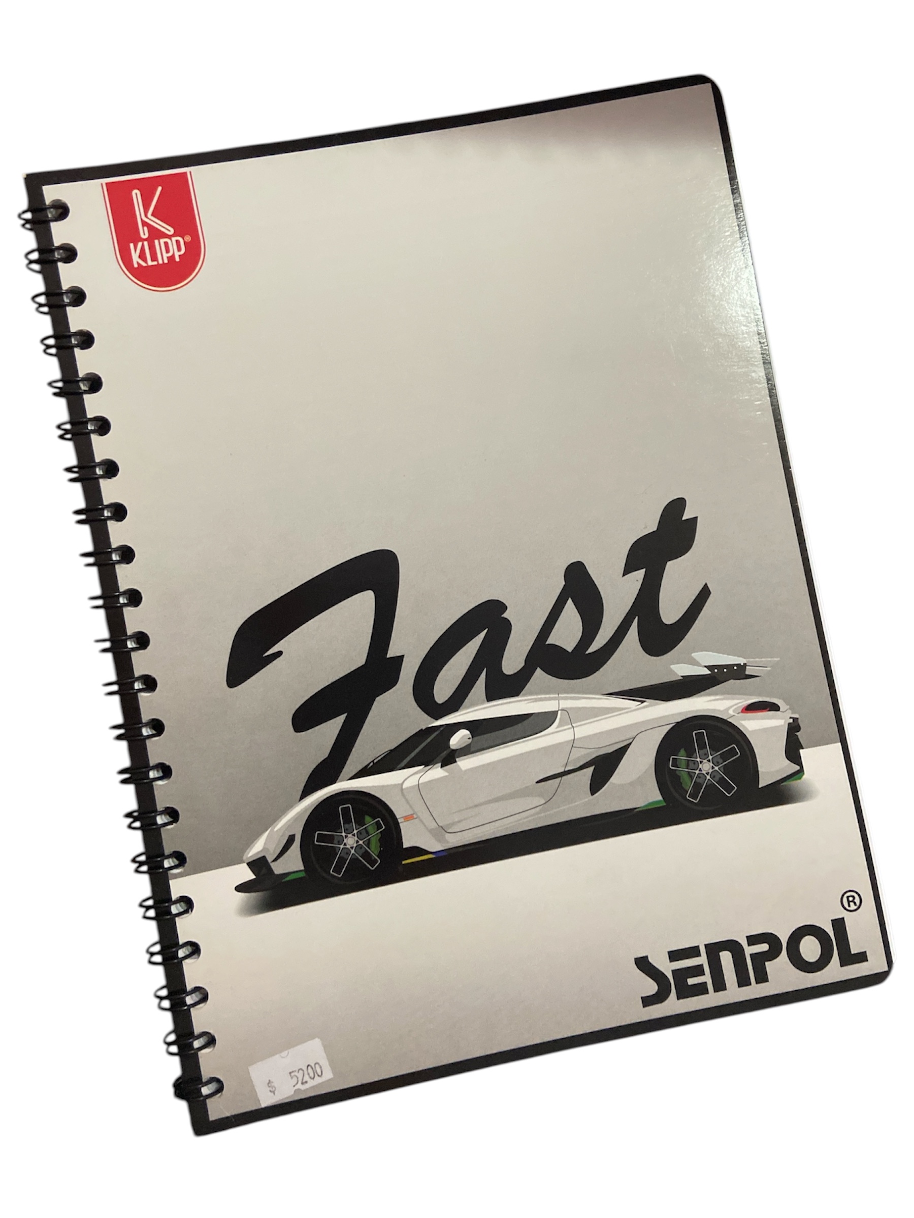 CUADERNO KLIPP 80 HOJAS CUADRICULADO ARGOLLADO GRANDE PASTA BLANDA (SURTIDO HOMBRE)