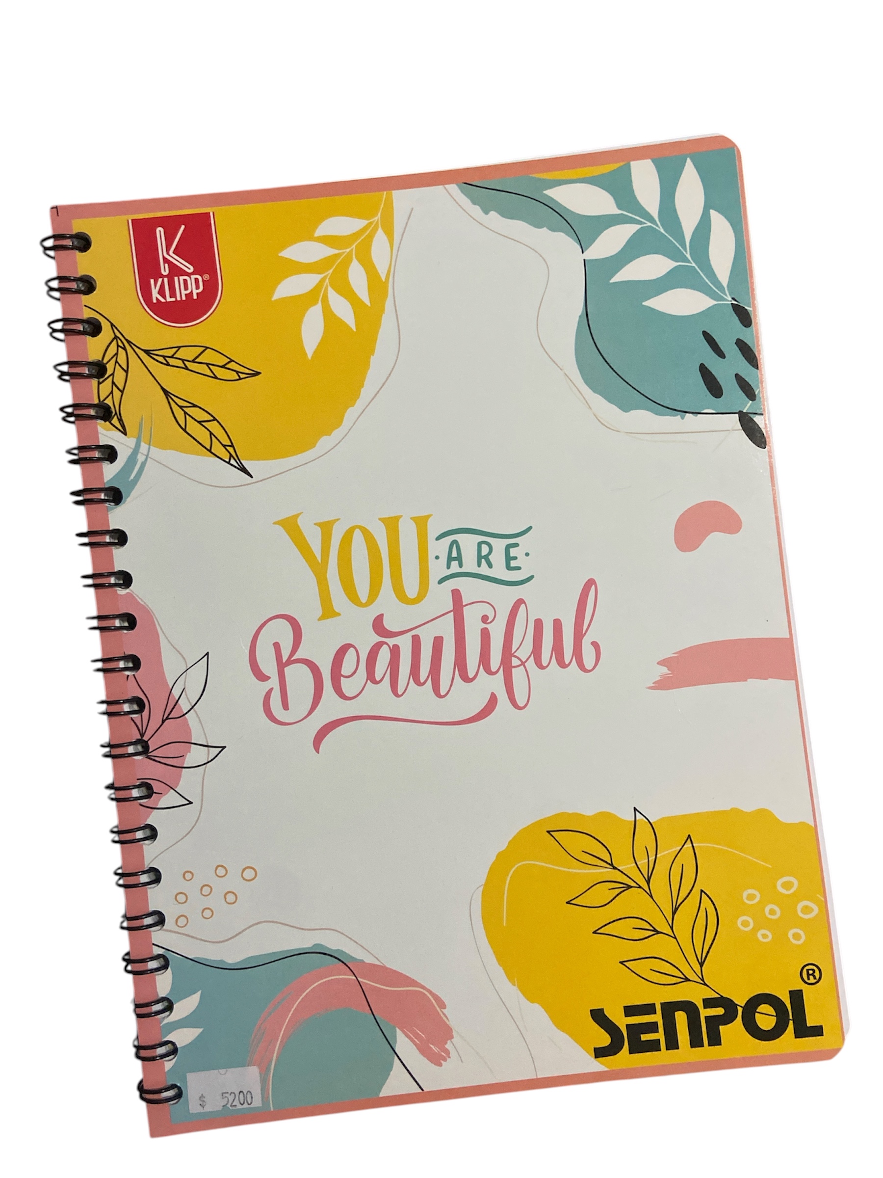 CUADERNO KLIPP 80 HOJAS CUADRICULADO ARGOLLADO GRANDE PASTA BLANDA (SURTIDO MUJER)